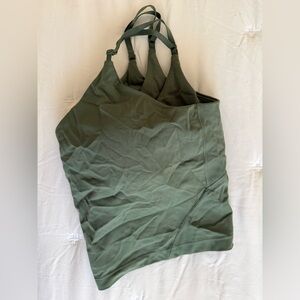 Lululemon Align Cropped Cami Tank in Grey Eucalyptus A/B cup Size 12